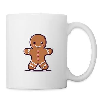 Lebkuchenmann - Tasse - Weiß - Rechts
