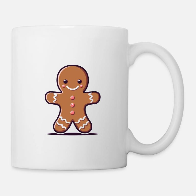 Lebkuchenmann - Tasse - Weiß