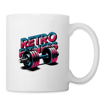 Retro-Fitness - Tasse - Weiß - Rechts