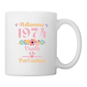 50 ans idée cadeau anniversaire drôle humour maman - Mug blanc - blanc - Droite