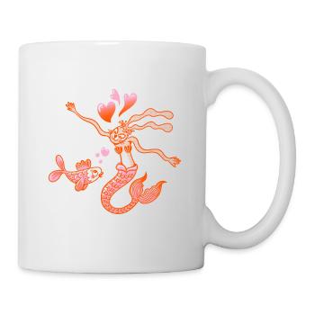 Lapin-sirène - Mug blanc - blanc - Droite
