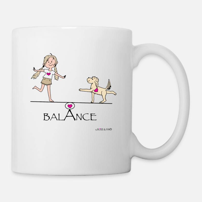 Félicité et Patte - Équilibre - Mug blanc - blanc