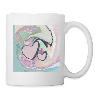 Two Hearts Love Friendship Connection - Mug - white - Right