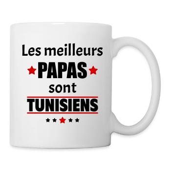 Les meilleurs papas sont tunisiens,fête des pères - Mug blanc - blanc - Droite