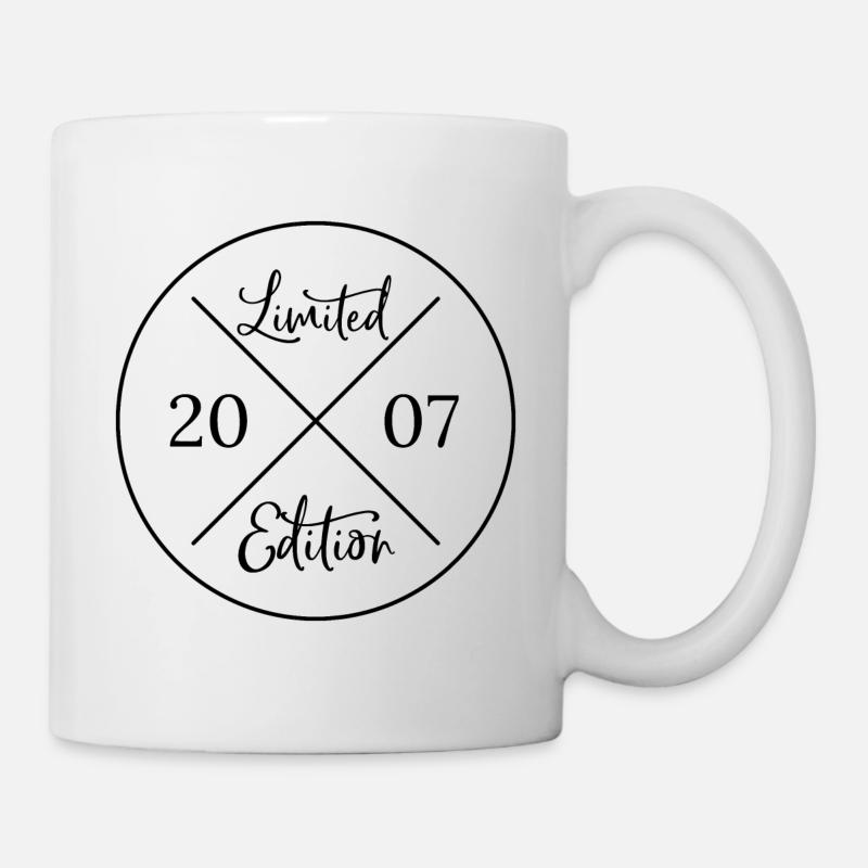 Édition limitée 2007 - cadeau d’anniversaire pour le 19e anniversaire - Mug blanc - blanc