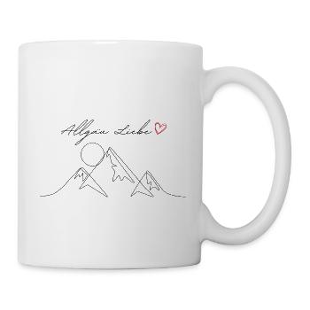Allgäu Liebe - Minimalistisches Design - Tasse - Weiß - Rechts