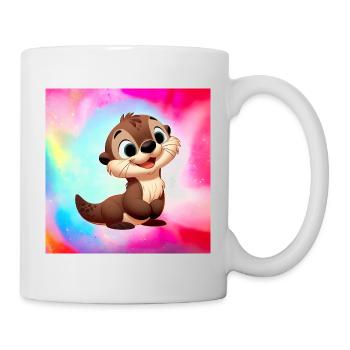 loutre 5 - Mug blanc - blanc - Droite