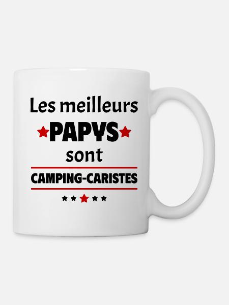 Les meilleurs papys sont camping-caristes, noël - Mug blanc - blanc