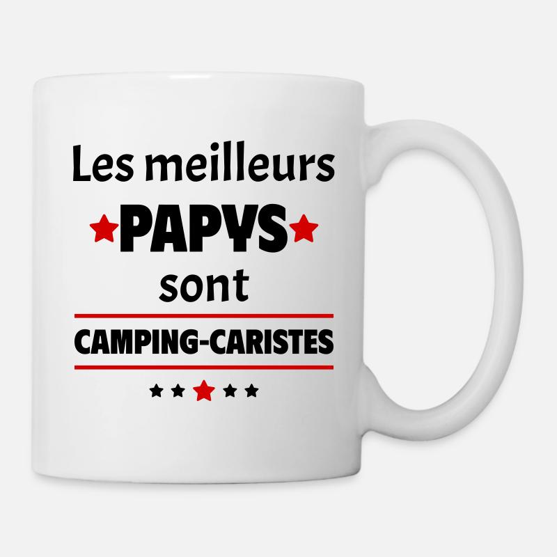 Les meilleurs papys sont camping-caristes, noël - Mug blanc - blanc