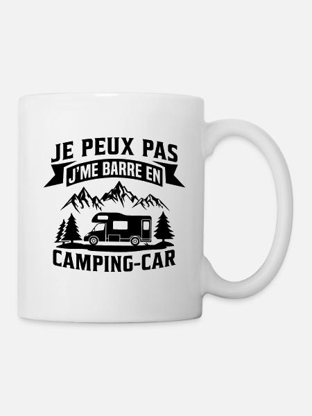 je peux pas j'me barre en camping car - Mug blanc - blanc