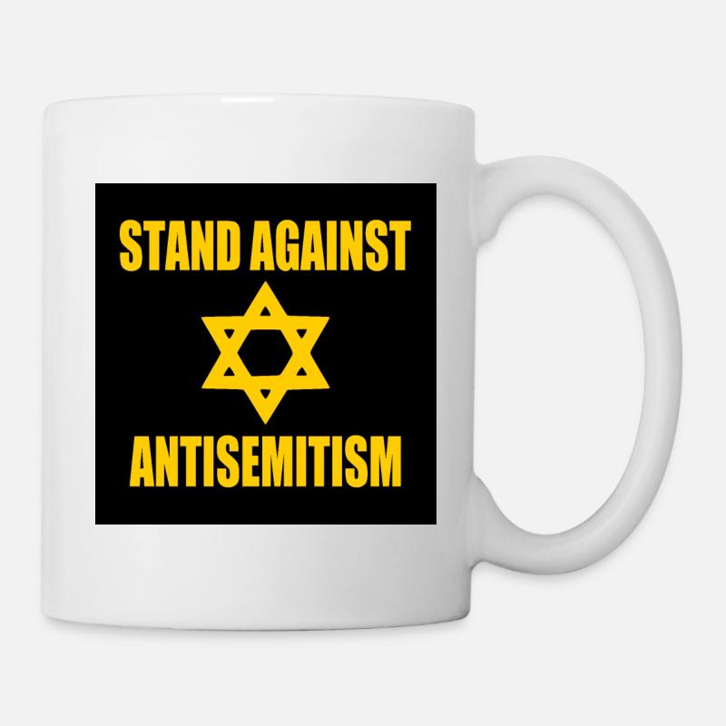 stand against antisemitism - Tasse - Weiß