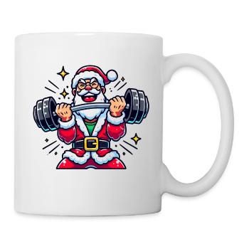 Lifting Santa - Mug - white - Right
