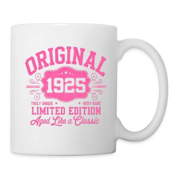 Original 1925 Limited Edition 100. Geburtstag Frau - Tasse - Weiß - Rechts