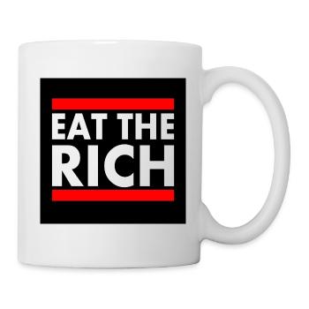 Eat the rich - Tasse - Weiß - Rechts