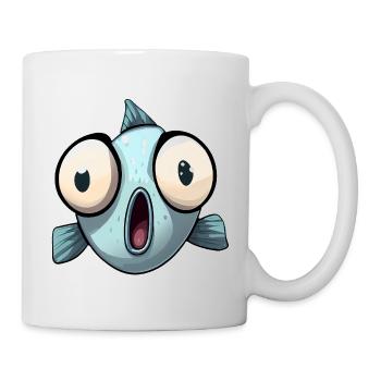 Fish Funny Gift Funshirt Gift Idea lusti - Mug - white - Right