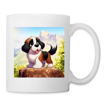 saint bernard 2 - Mug blanc - blanc - Droite