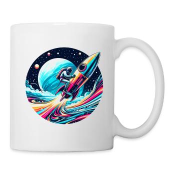 Astronaute astronaute fusée spatiale - raffstaff ® - Mug blanc - blanc - Droite