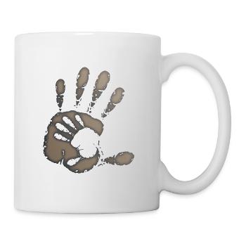 HANDS - GREY - Mug - white - Right