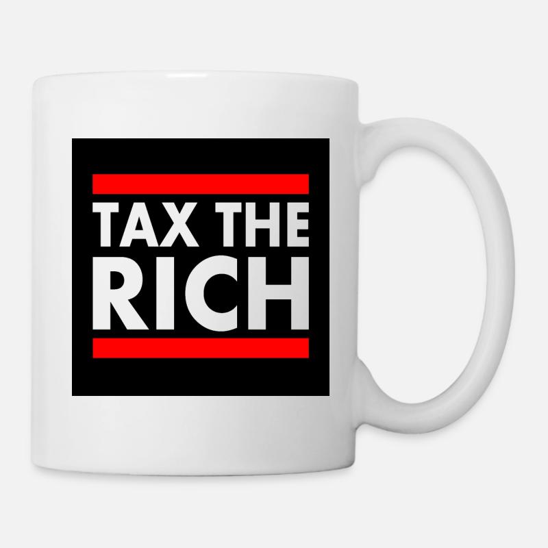 Eat the rich - Tasse - Weiß