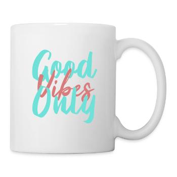 ondes positives, message bonnes ondes, attitude - Mug blanc - blanc - Droite