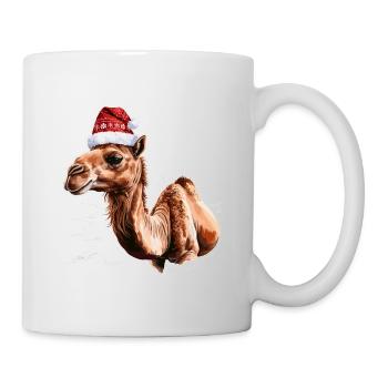 Camel with Santa hat - Mug - white - Right