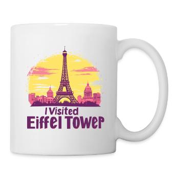 Tour eiffel à Paris - Mug blanc - blanc - Droite