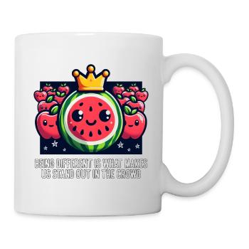 ÊTRE DIFFÉRENT EST CE QUI NOUS DISTINGUE - Mug blanc - blanc - Droite