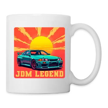 JDM Legend Sonnenaufgang - Tasse - Weiß - Rechts