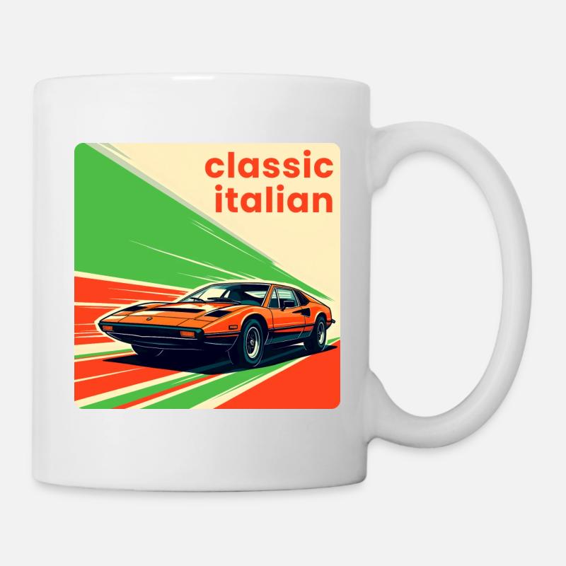 Classic Italian Sportscar - Mug - white