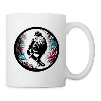 Skater Graffiti Halfpipe Board Sk8 - raffstaff ® - Mug - white - Right