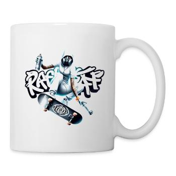 Skater sprayer girl Graffiti Sk8 - raffstaff ® - Mug - white - Right