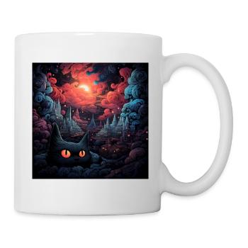 Black Cat Wonderland 3 - Mug - white - Right
