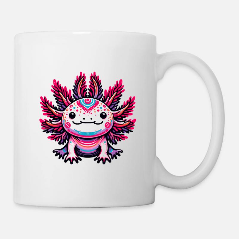 süßes Axolotl - Tasse - Weiß