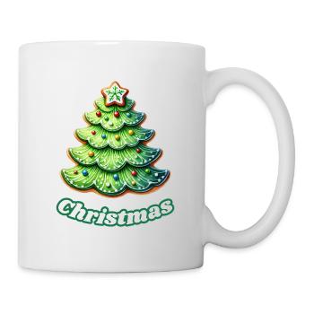 Merry Christmas, ideal für Weihnachten, Hingucker - Tasse - Weiß - Rechts