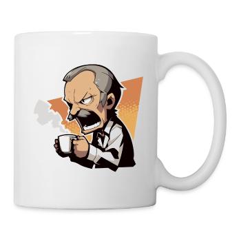 Patron en colère - Mug blanc - blanc - Droite