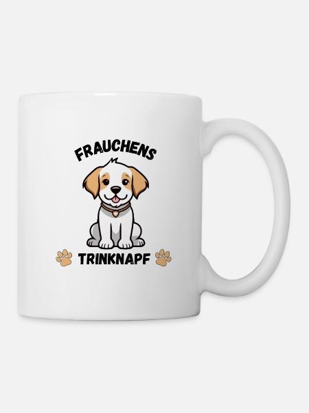 Frauchens Trinknapf - Tasse - Weiß