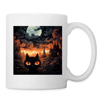 Black Cat Wonderland 4 - Mug blanc - blanc - Droite