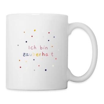ich bin zauberhaft rosa - Tasse - Weiß - Rechts