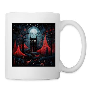 Black Cat Wonderland 4 - Mug blanc - blanc - Droite