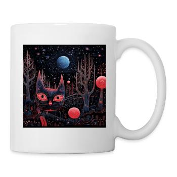 Black Cat Wonderland 7 - Mug blanc - blanc - Droite