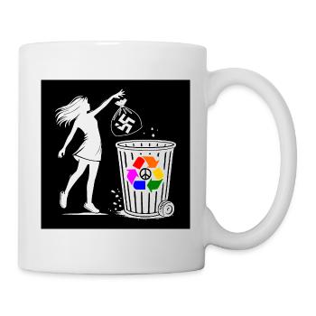 FCK NZS - Against the Right - keep your environment clean - Mug - white - Right