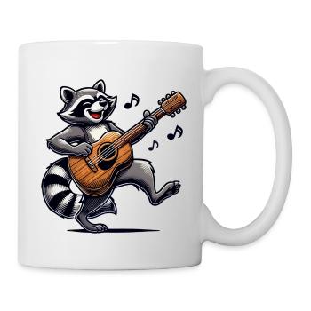 Raccoon Guitar Music - Mug - white - Right