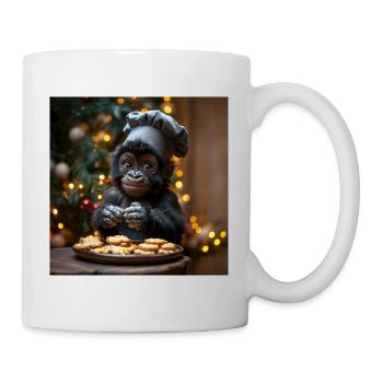 Gorilla Zuckerbäcker 1:1 - Tasse - Weiß - Rechts