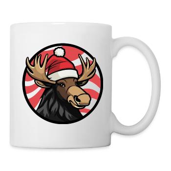 Noël de l’orignal Noël - Mug blanc - blanc - Droite