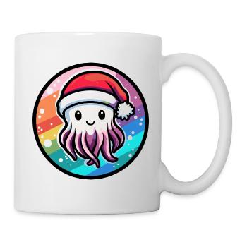 Méduse Noël Noël - Mug blanc - blanc - Droite