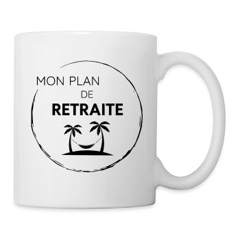 CADEAU RETRAITE / VOYAGE PALMIERS VACANCES - Mug blanc - blanc - Droite