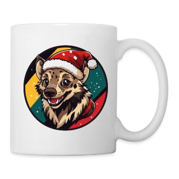 Noël de la hyène Noël - Mug blanc - blanc - Droite