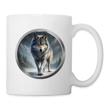 Wolf Animal - 1 - Mug - white - Right
