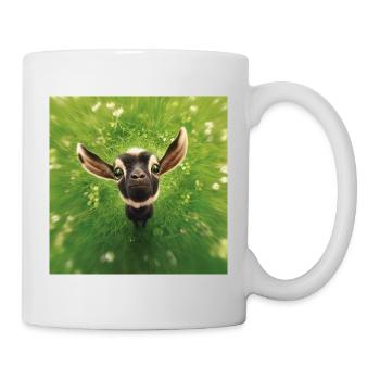 Little goat peeping - Mug - white - Right