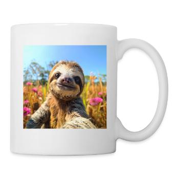Influenceur paresseux - Mug blanc - blanc - Droite